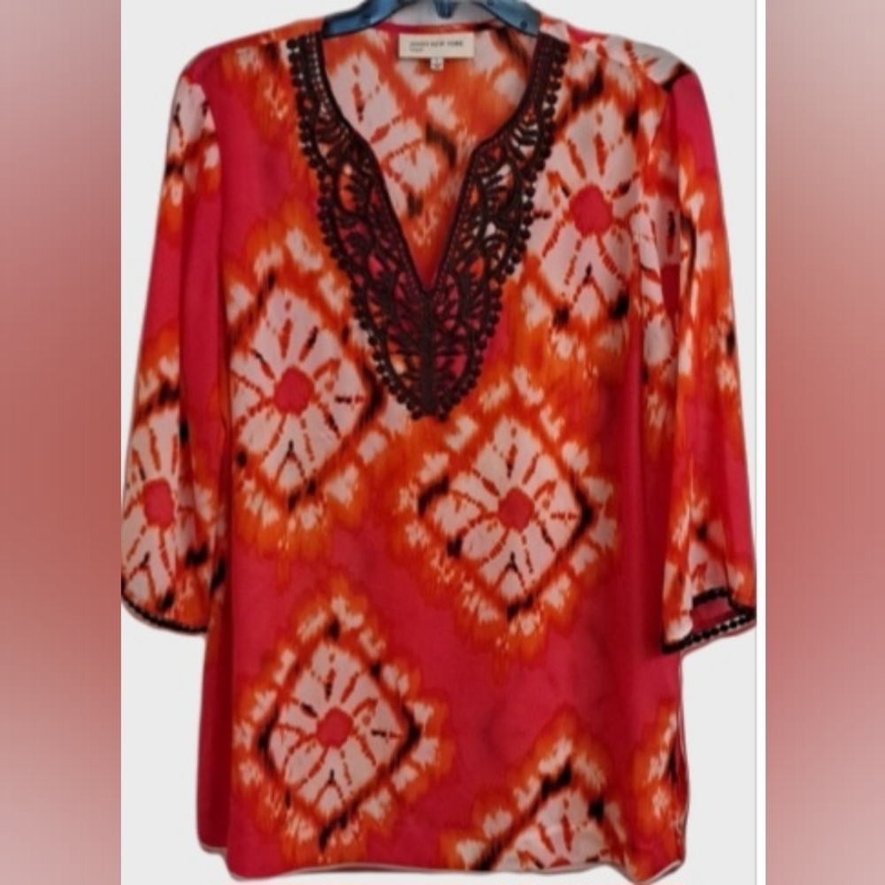JONES NY Blouse, Beach Coverup